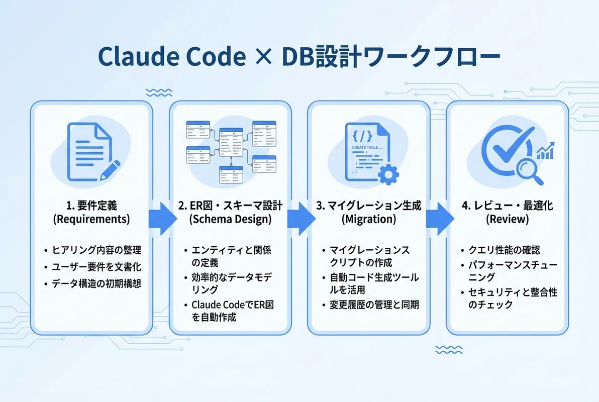 Claude Code × DB設計ワークフロー