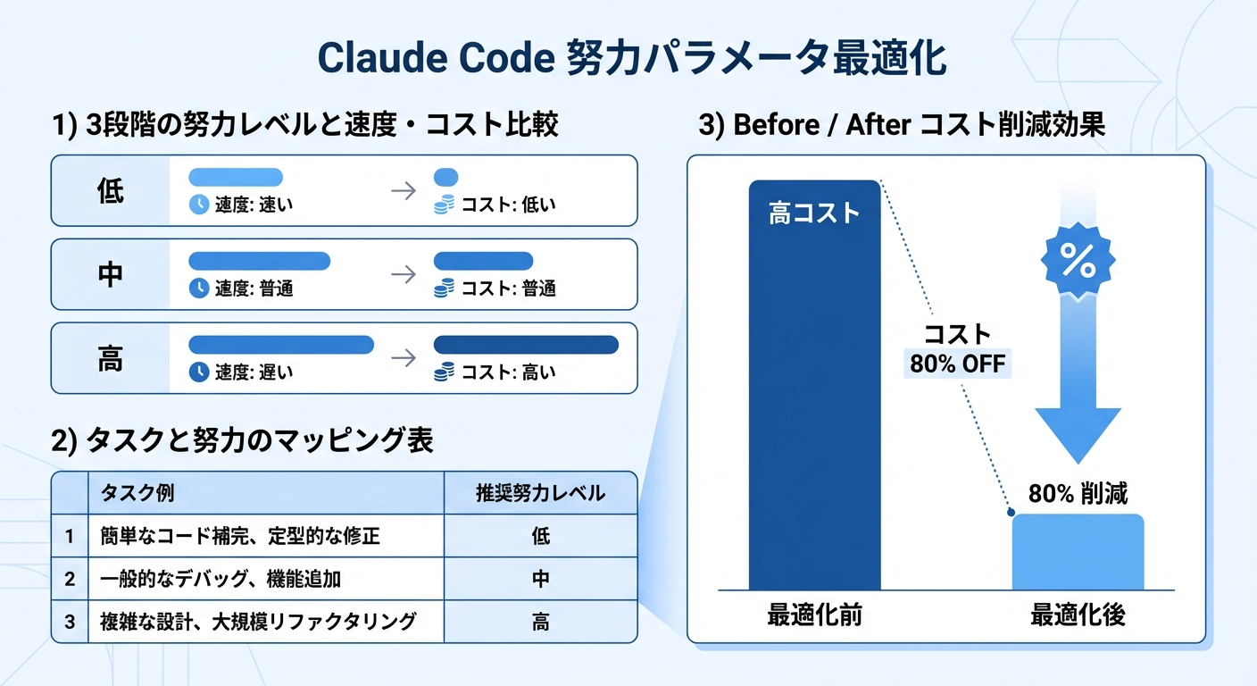 effortパラメータの使い分けガイド