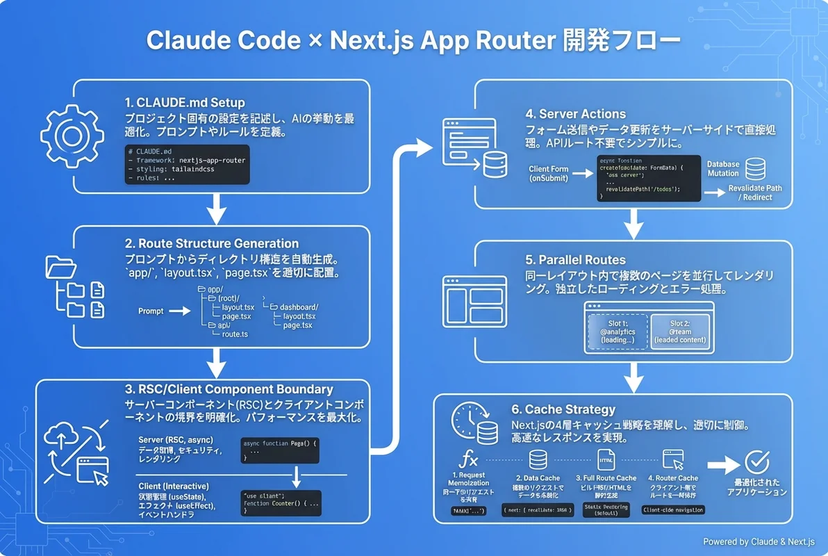 Claude Code × Next.js App Router開発の全体像