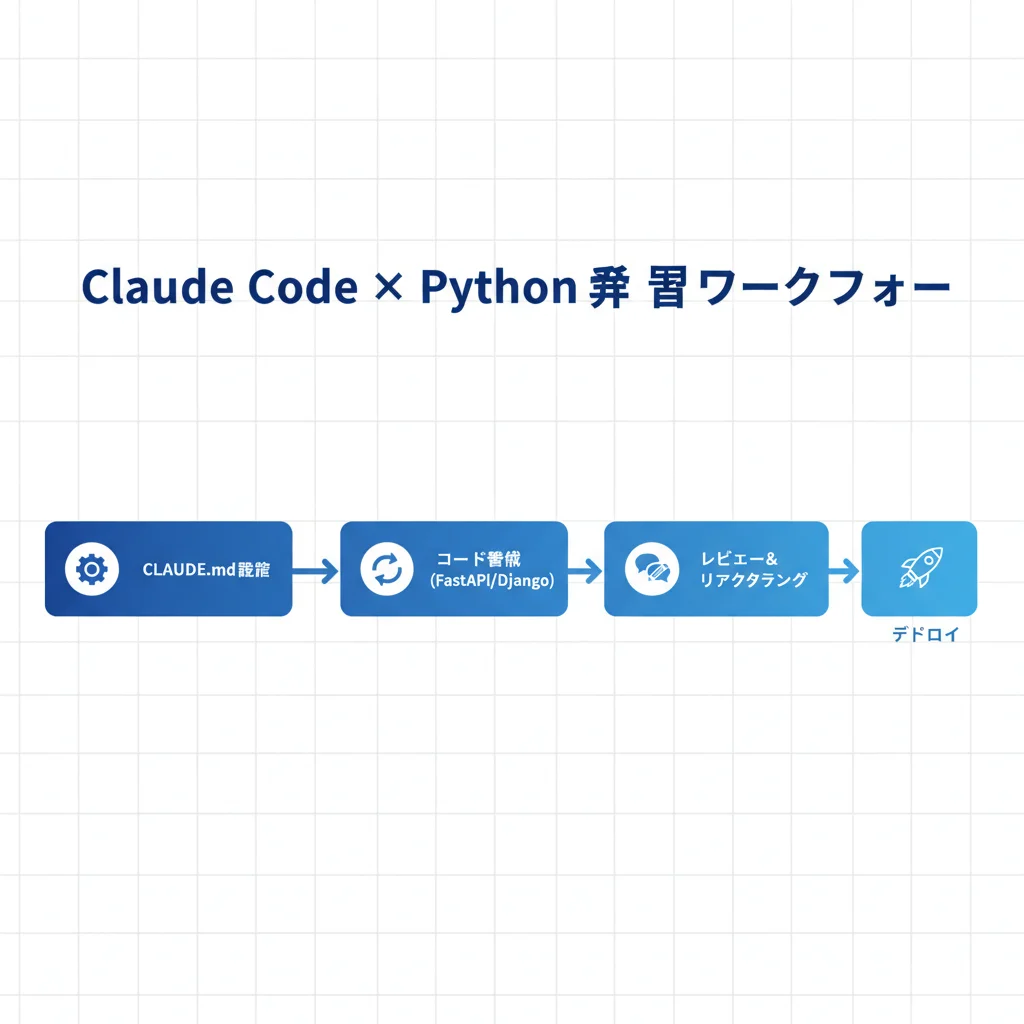 Claude Code × Python開発ワークフロー全体像