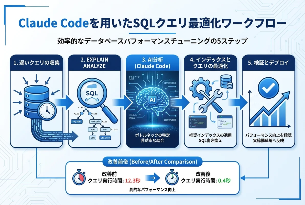 Claude CodeによるSQL最適化プロセスの全体像