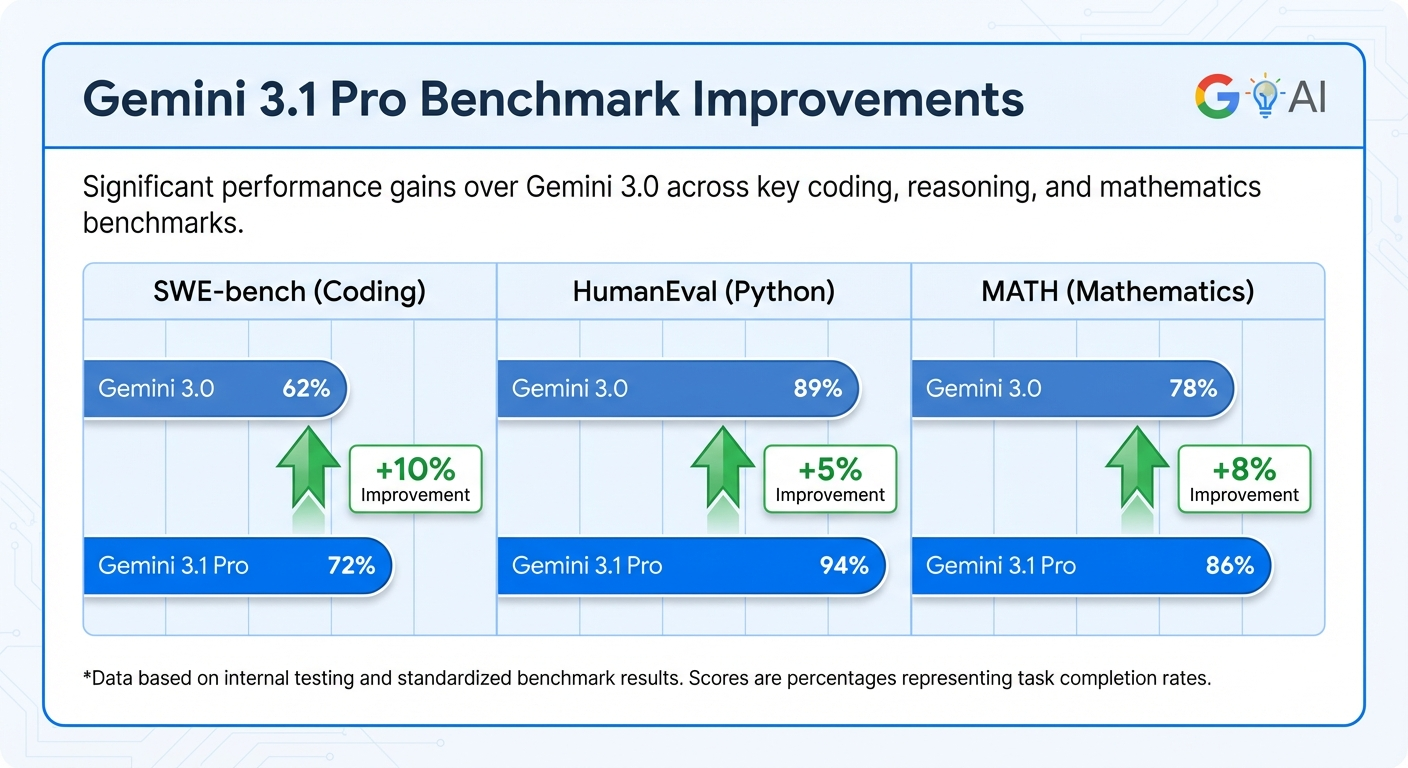 Gemini 3.1 Proのベンチマーク改善