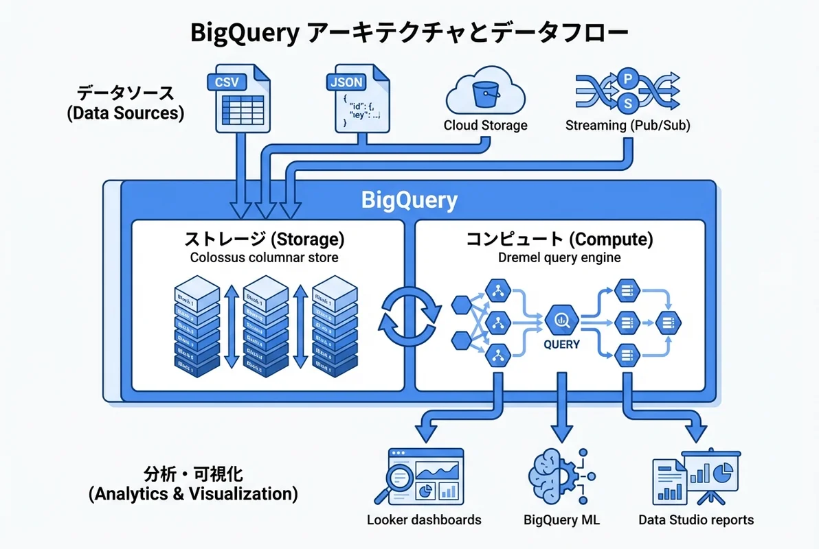 BigQueryのアーキテクチャとデータフロー