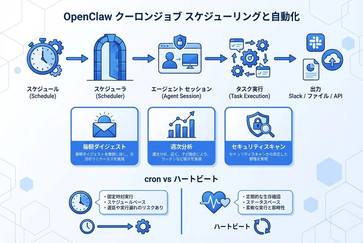 cronジョブとスケジュール自動化の全体像