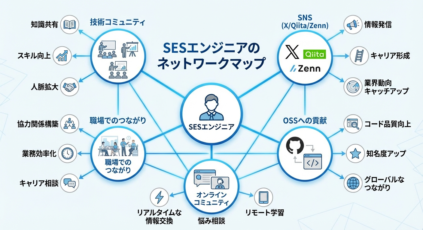 SESエンジニアの人脈構築マップ
