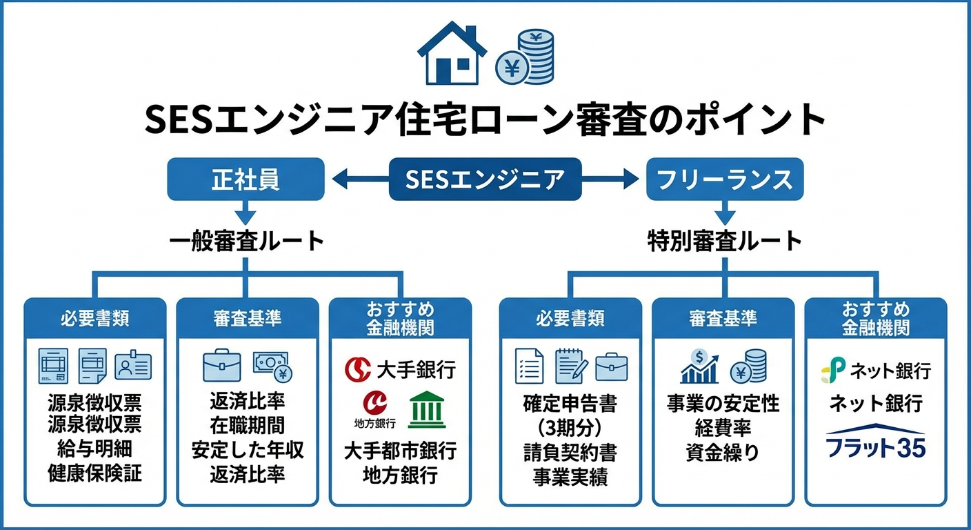 SESエンジニア住宅ローン審査のポイント