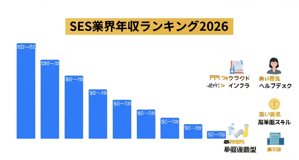 SES業界年収ランキング2026 - 企業規模・職種別の比較データ