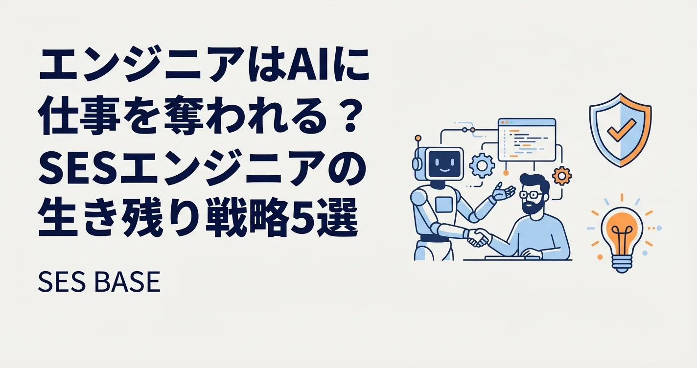 エンジニアはAIに仕事を奪われる？SESエンジニアの生き残り戦略5選