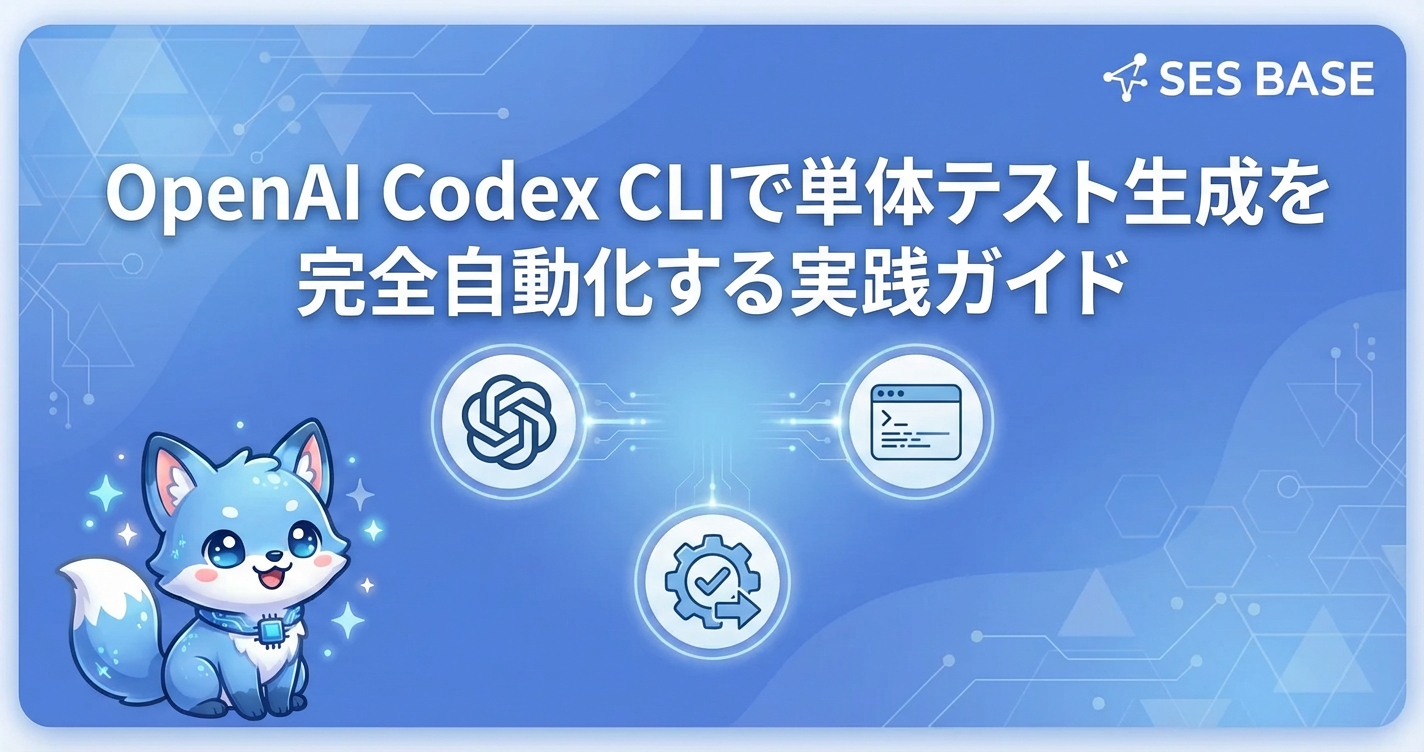 : OpenAI Codex CLIで単体テスト生成を完全自動化する実践ガイド