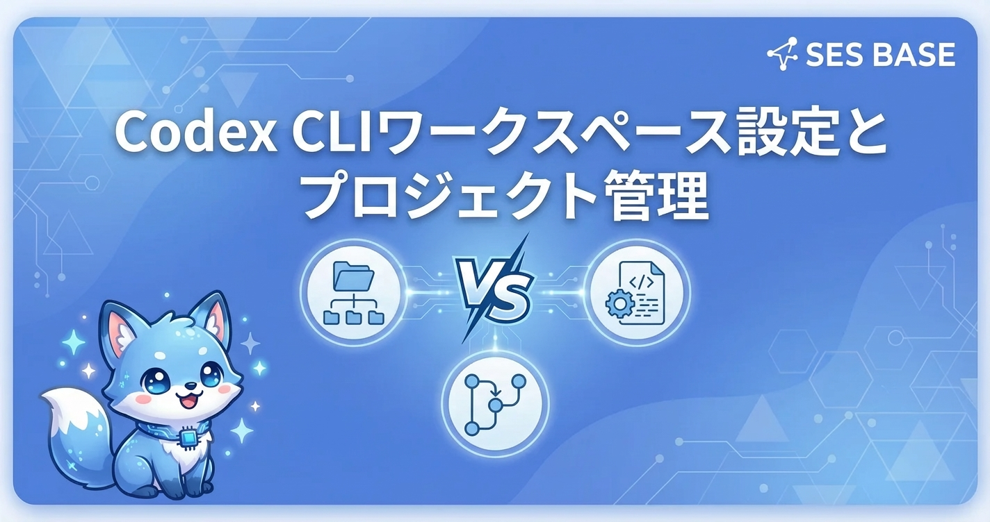 Codex CLIワークスペース設定とプロジェクト管理の完全ガイド