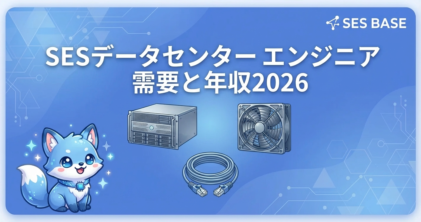 SESデータセンターエンジニアの需要と年収【2026年最新】