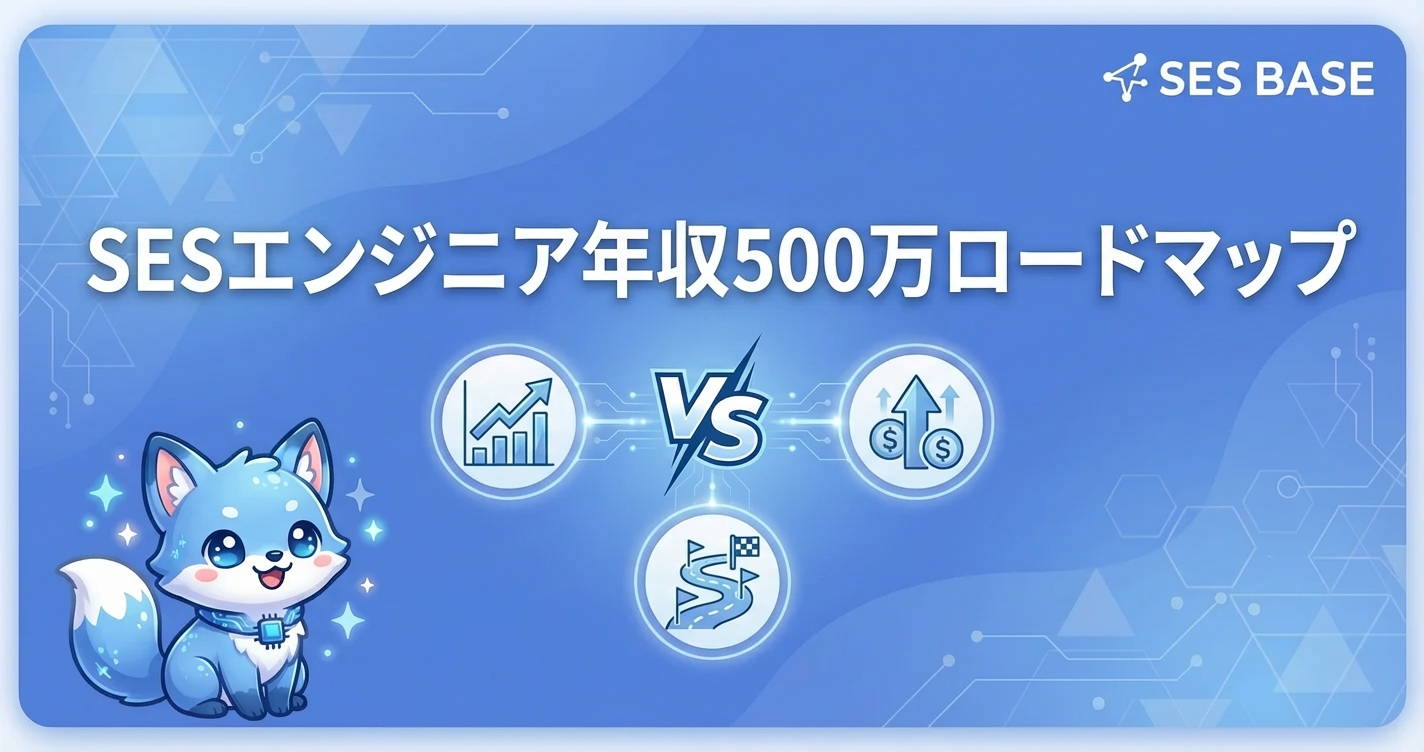 SESエンジニアが年収500万を達成するロードマップ【2026年版】