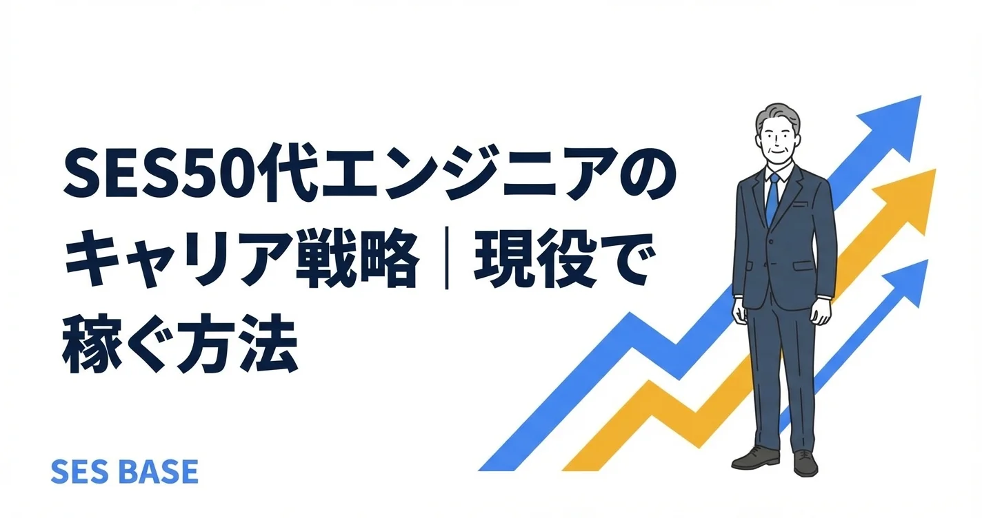 SES50代エンジニアのキャリア戦略｜現役で稼ぐ方法