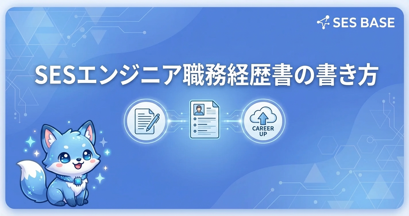SESエンジニア職務経歴書の書き方｜通過率UP術