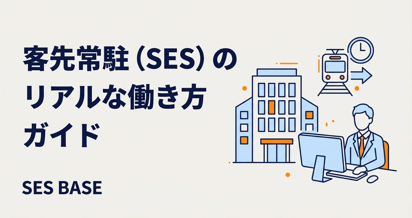 客先常駐（SES）のリアルな働き方ガイド｜メリット・注意点・快適に過ごすコツ