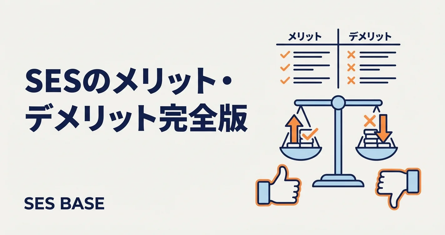 SESのメリット・デメリット完全版|現役エンジニアが本音で解説【2026年】