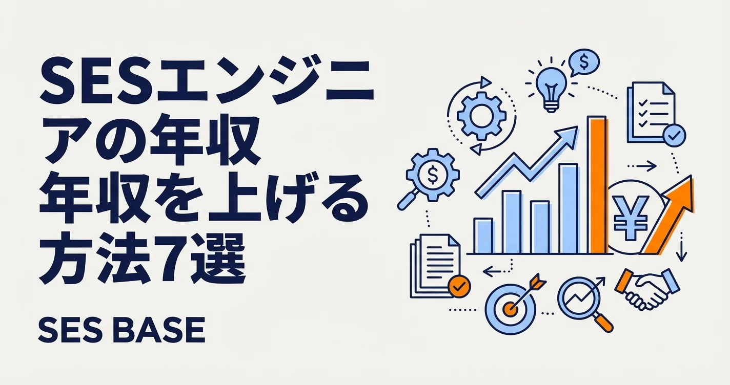 SESエンジニアの年収を上げる方法7選｜現実的な年収アップ戦略【2026年版】