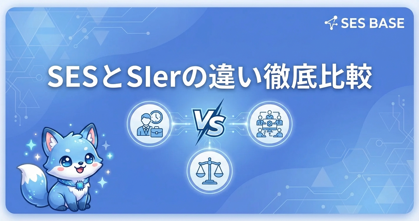 SESとSIerの違いとは？年収・働き方・キャリアを徹底比較【2026年版】