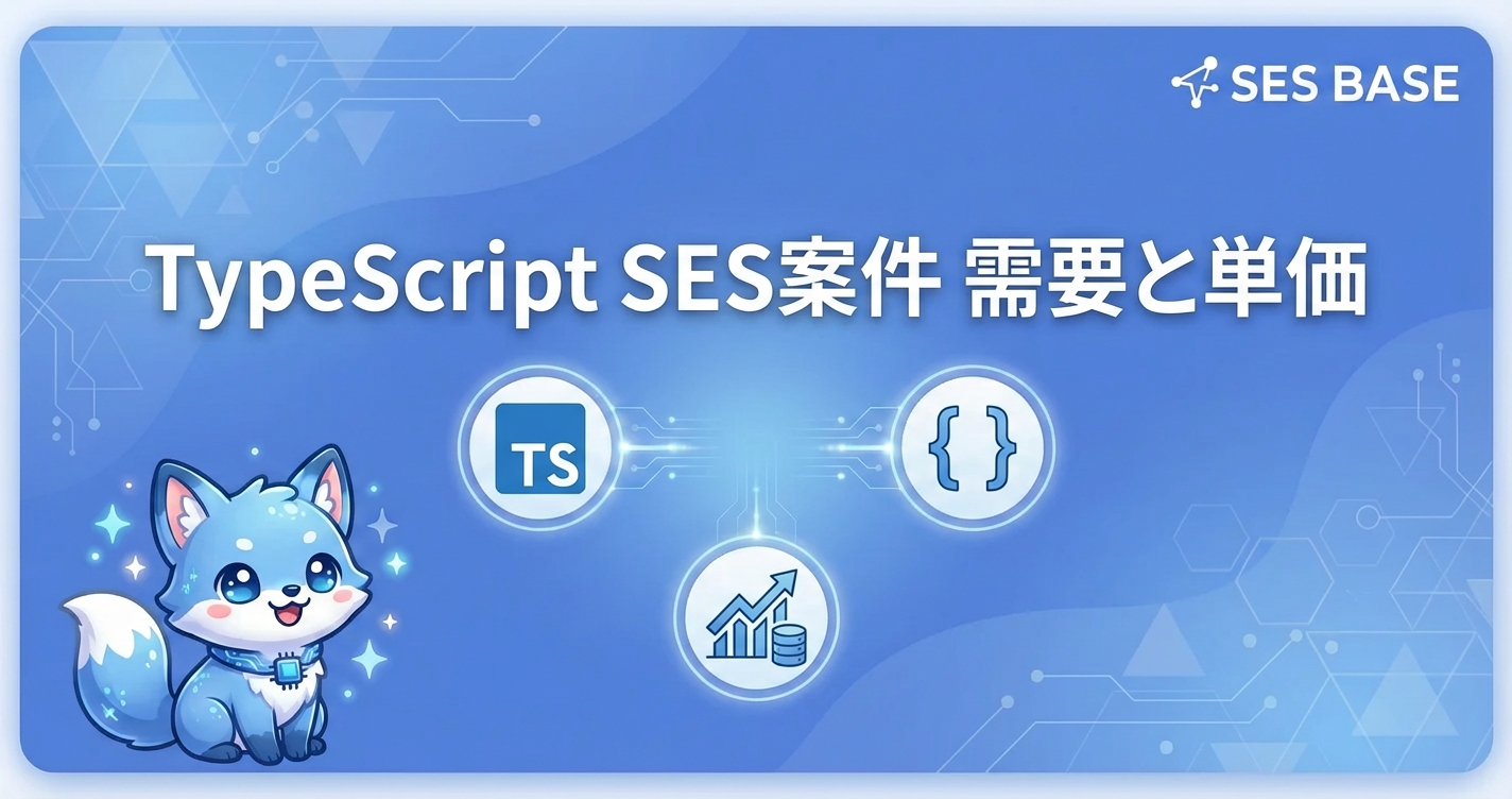 TypeScript SES案件の需要と単価相場【2026年最新】